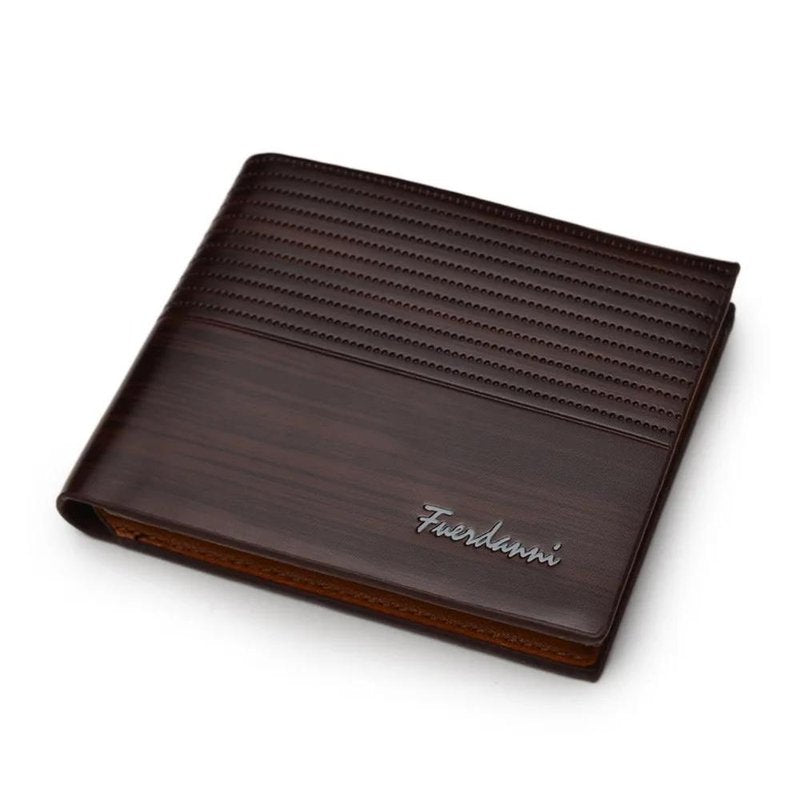 portefeuille vintage marron fonce