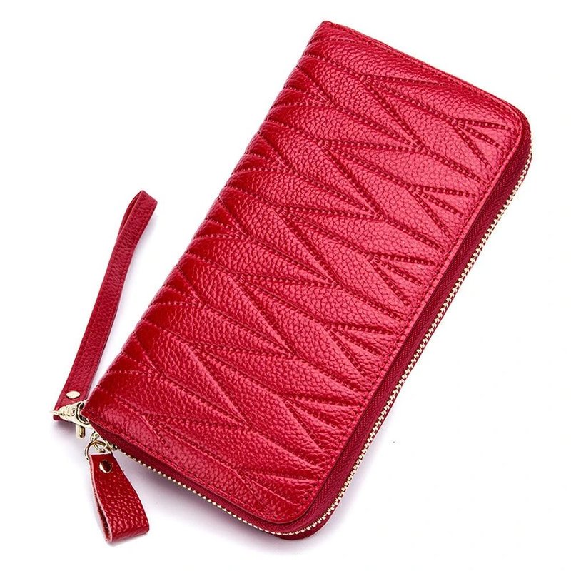 grand portefeuille femme rouge