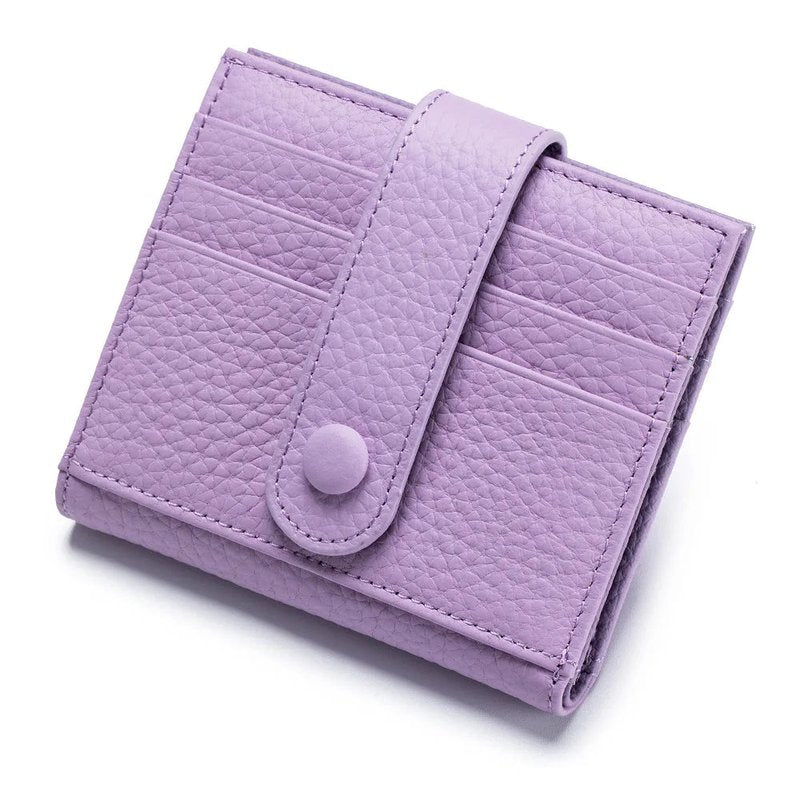 petit porte cartes femme violet