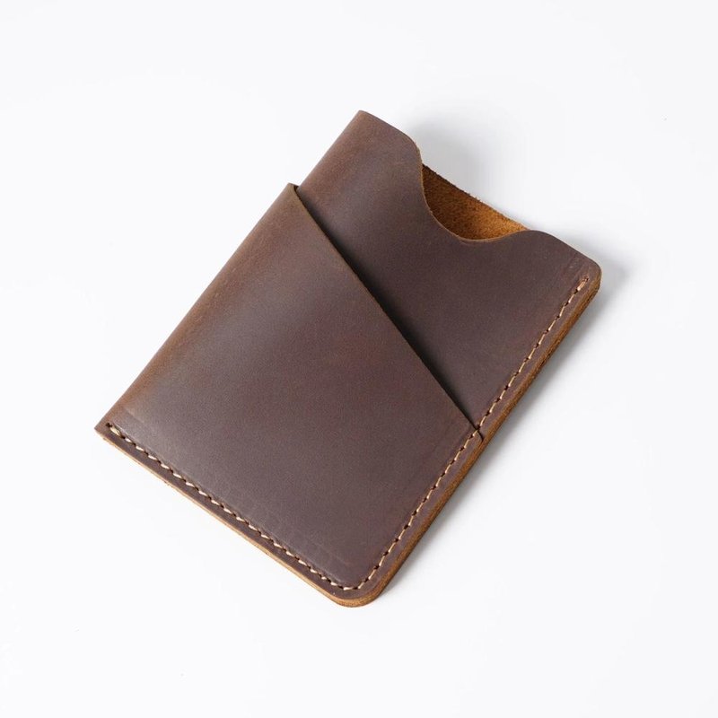 petit porte cartes homme cuir cafe