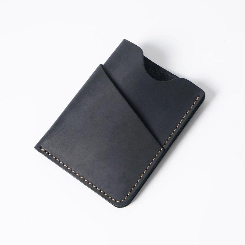 petit porte cartes homme cuir noir