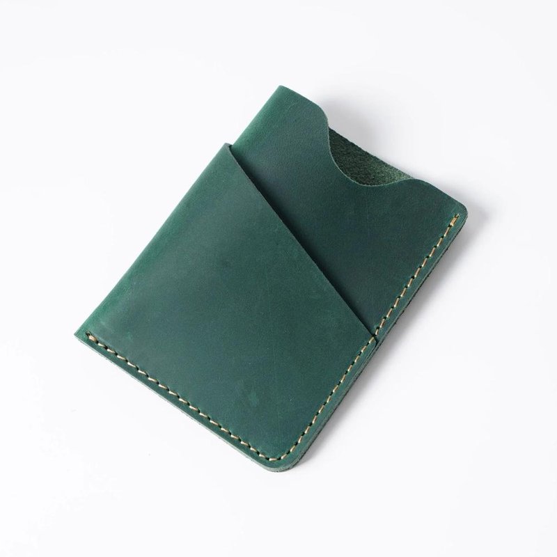 petit porte cartes homme cuir vert