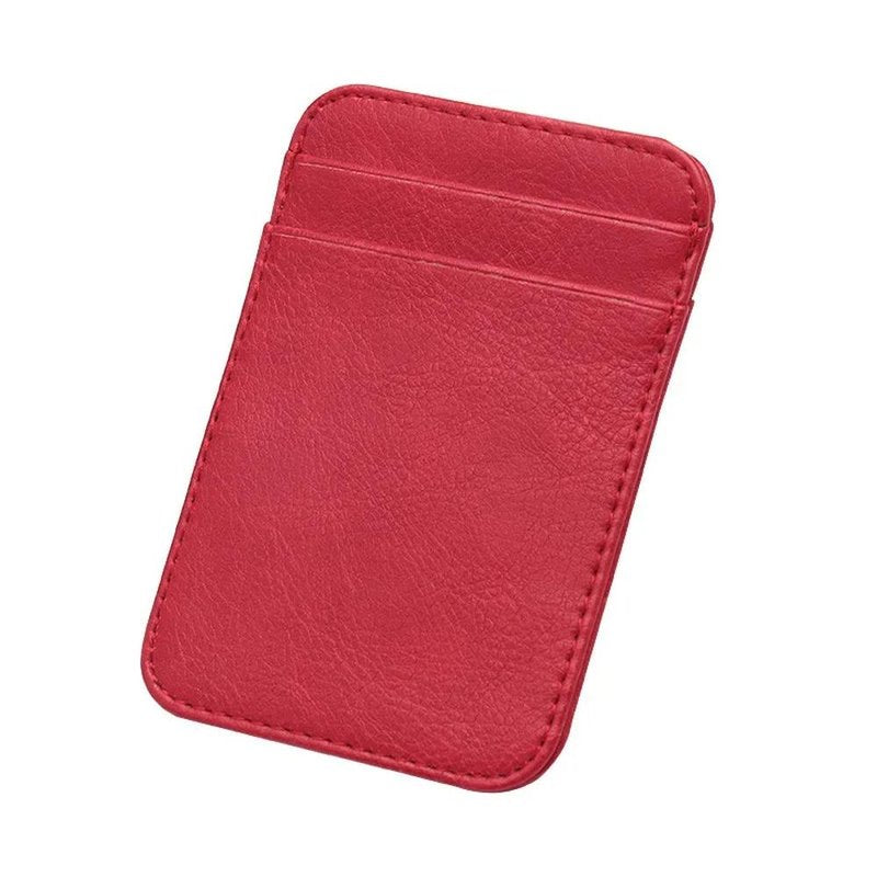 petit porte cartes rouge