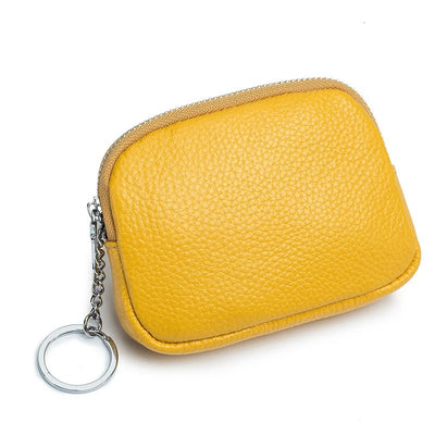 petit porte monnaie fantaisie jaune