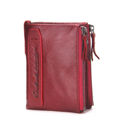 petit portefeuille femme cuir rouge