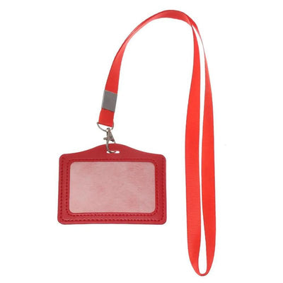 porte badge collier rouge