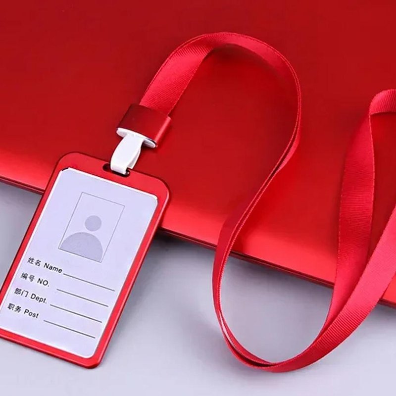 porte badge original rouge