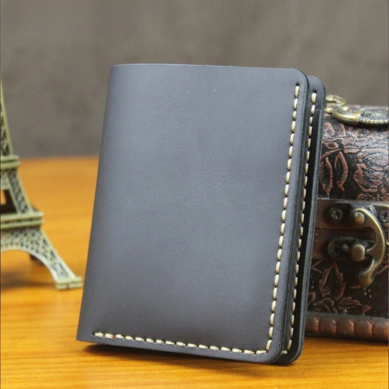 porte cartes anti piratage cuir noir