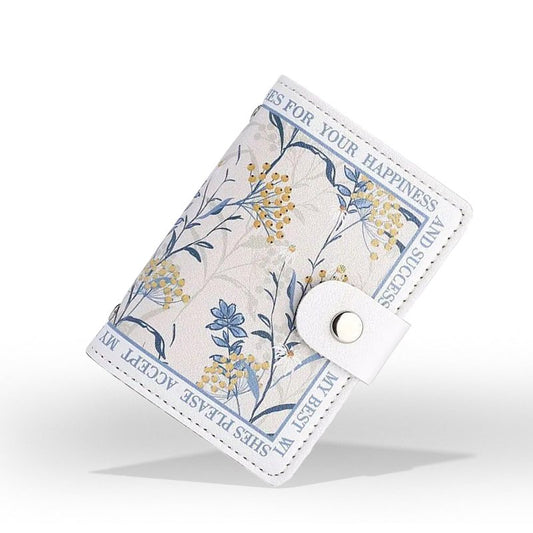 porte cartes credit femme motif fleur 1