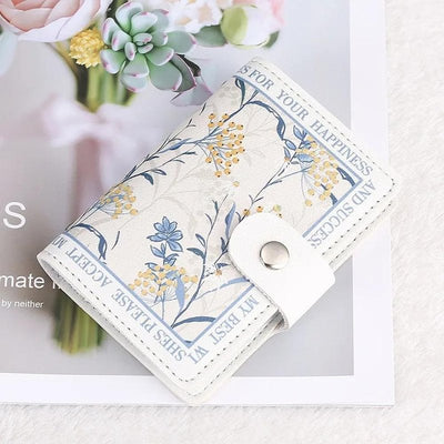 porte cartes credit femme motif fleur motif 2