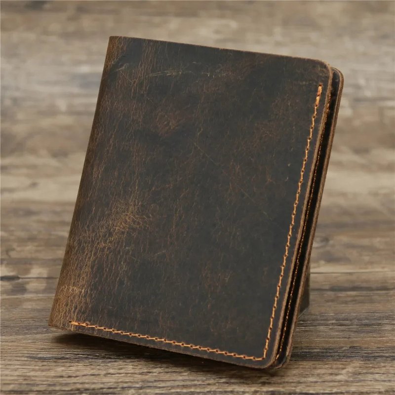 porte cartes de credit homme cuir marron