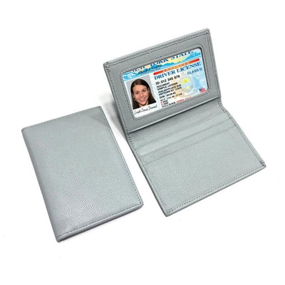 porte cartes didentite et carte bancaire gris