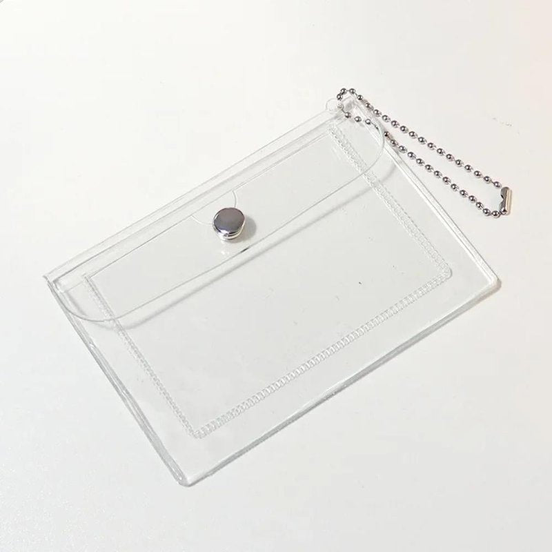 porte cartes en plastique transparent transparent