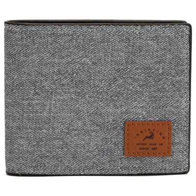 porte cartes en tissu gris claire