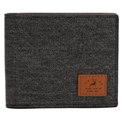 porte cartes en tissu gris