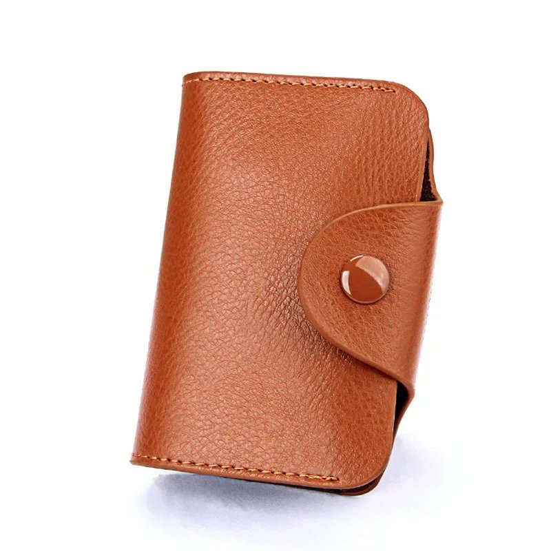 porte cartes extensible marron