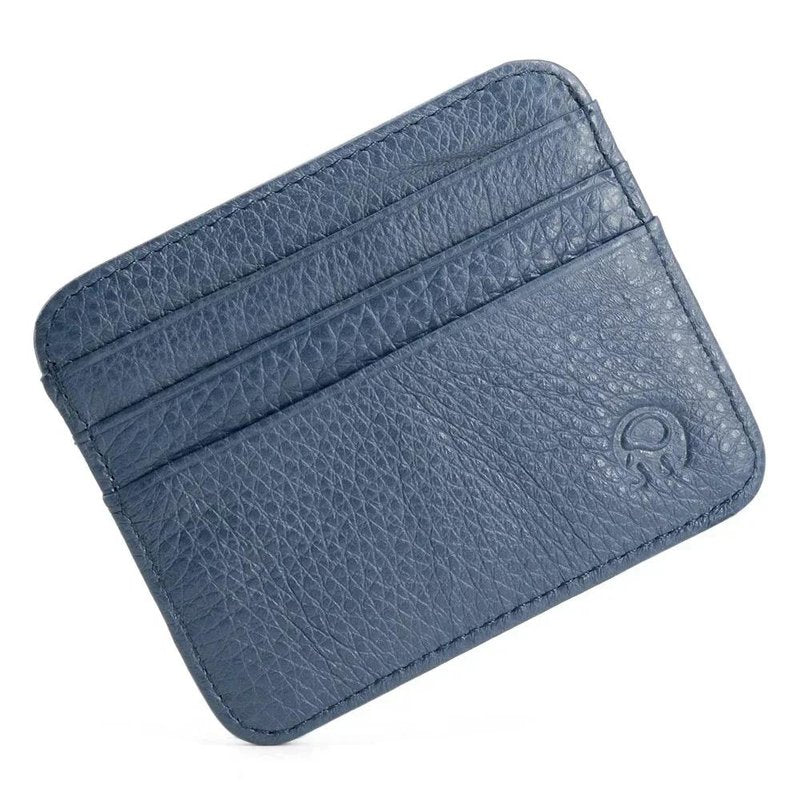 porte cartes extra fin bleu