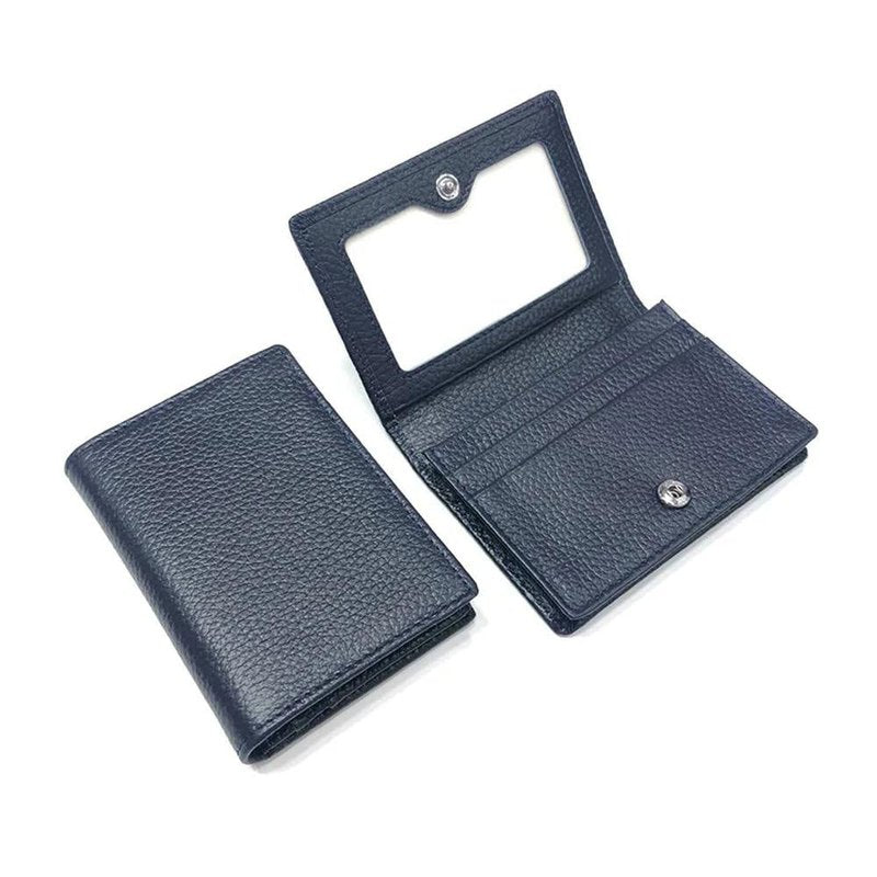 porte cartes femme anti piratage bleu fonce