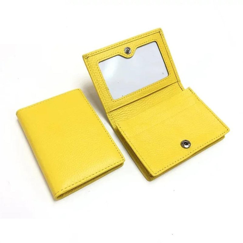 porte cartes femme anti piratage citron