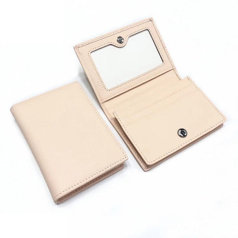 porte cartes femme anti piratage creme