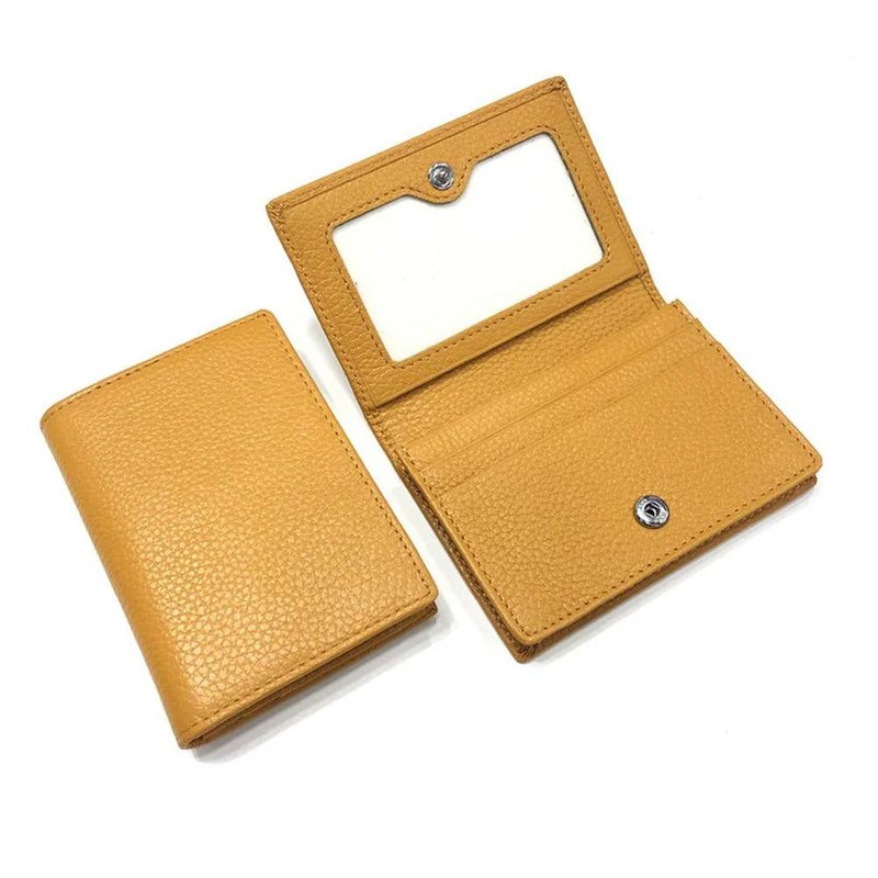 porte cartes femme anti piratage jaune