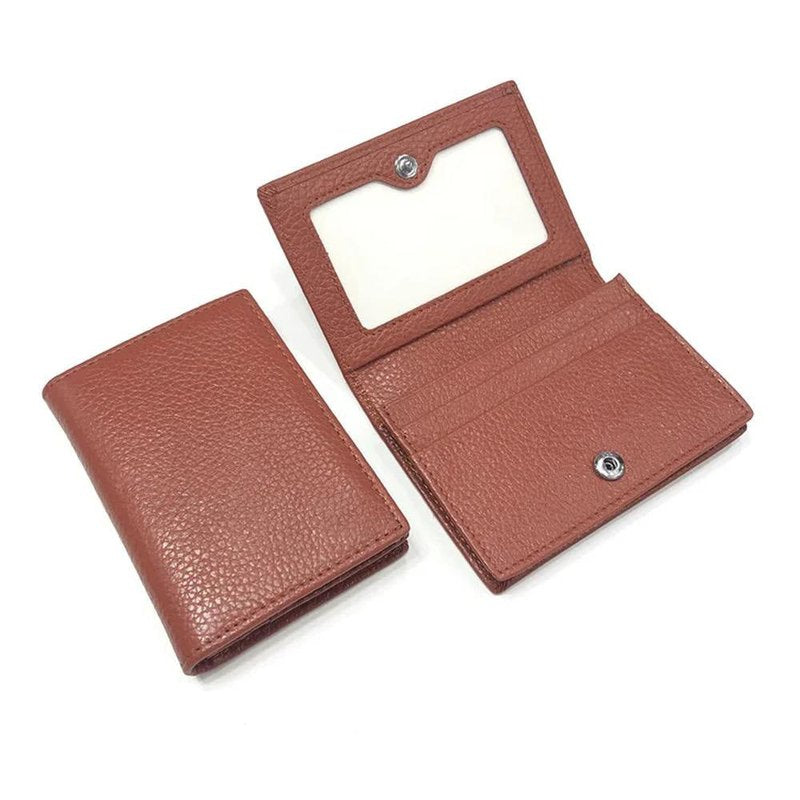 porte cartes femme anti piratage marron