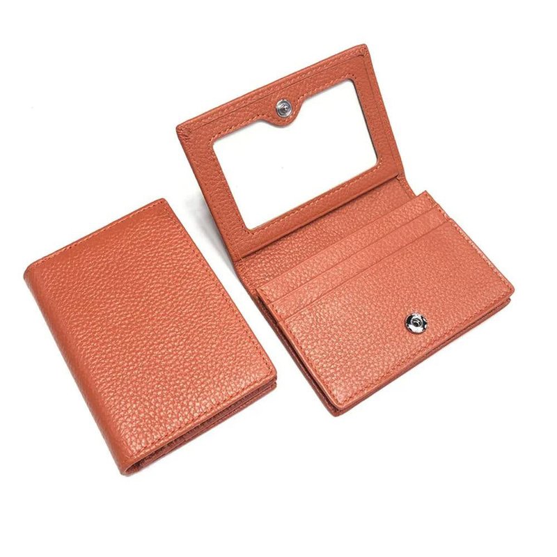 porte cartes femme anti piratage orange