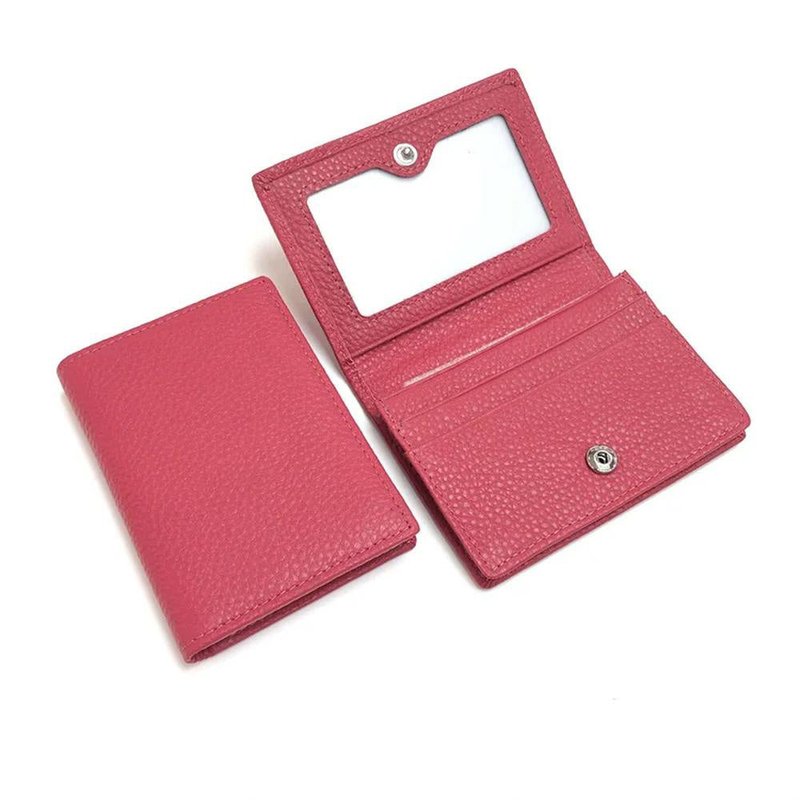 porte cartes femme anti piratage saumon