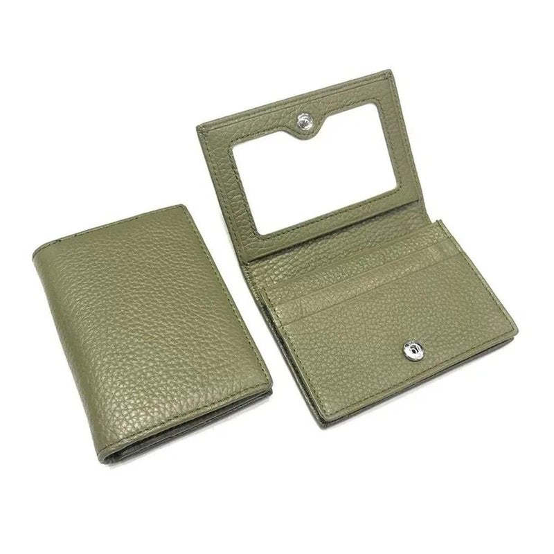 porte cartes femme anti piratage vert