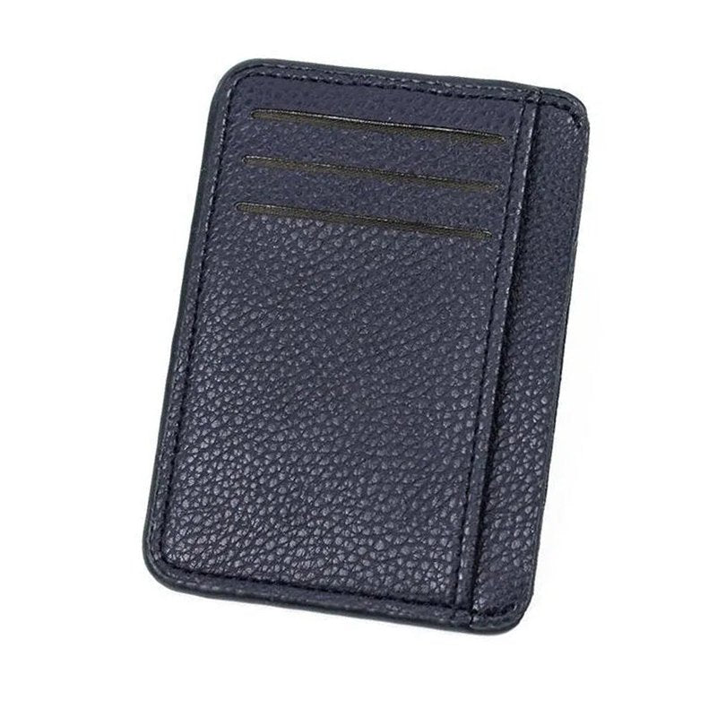 porte cartes homme ultra fin bleu fonce