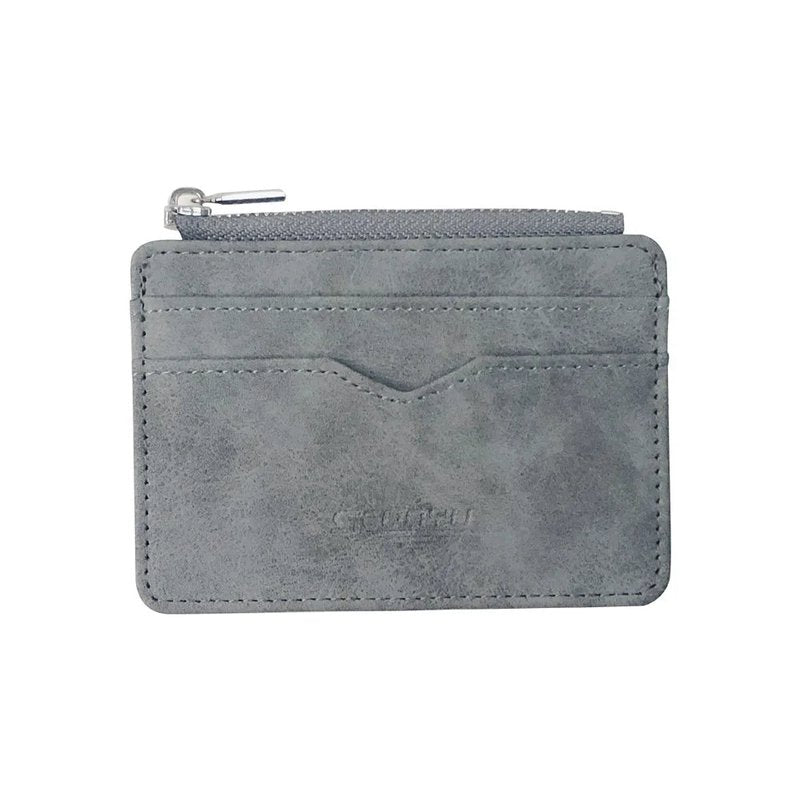 porte cartes simple gris