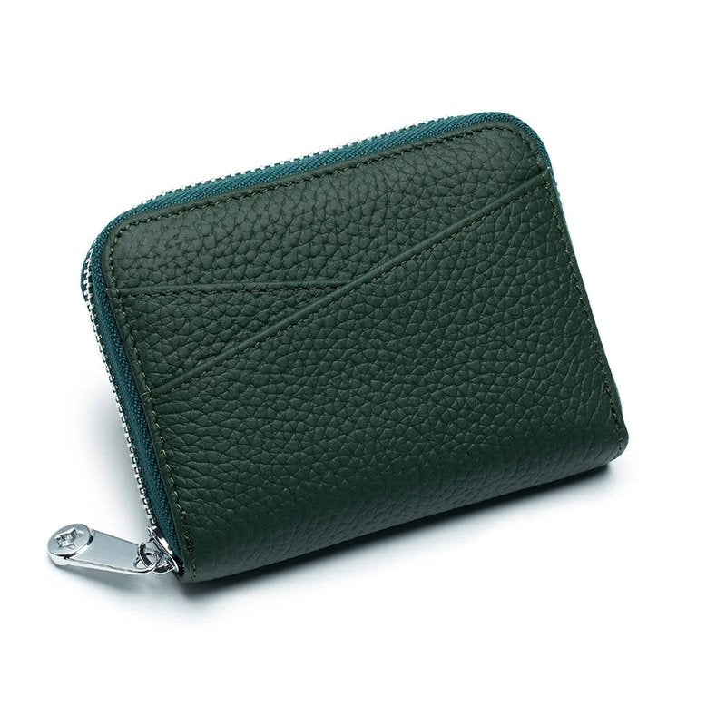 porte cartes zippe femme vert