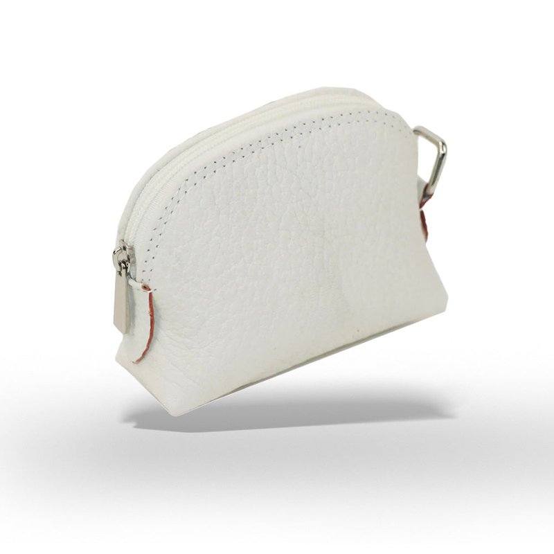 porte monnaie compact blanc