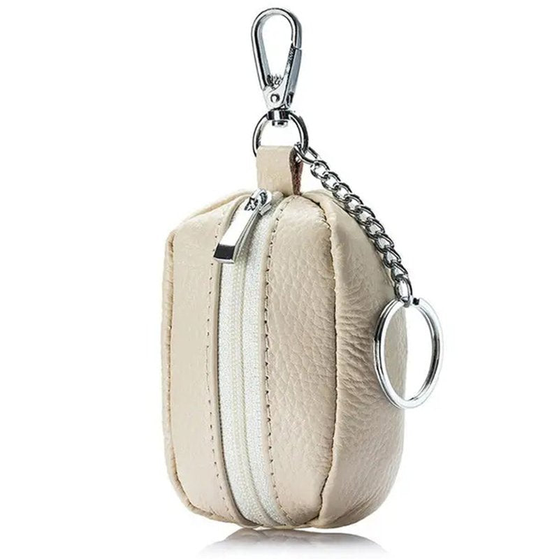 porte monnaie cuir original blanc