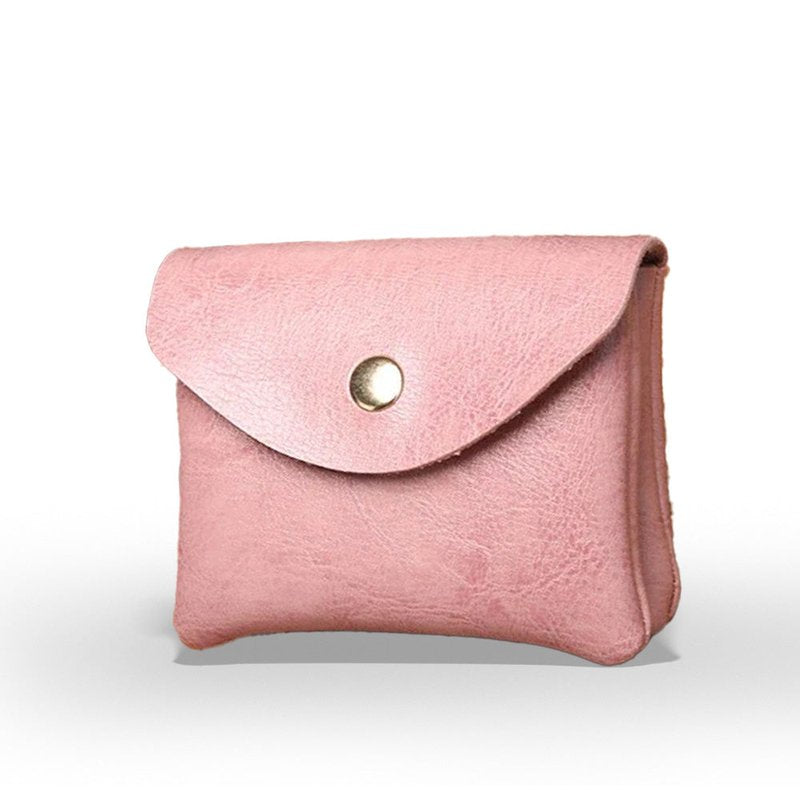 porte monnaie double compartiment rose