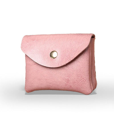 porte monnaie double compartiment rose