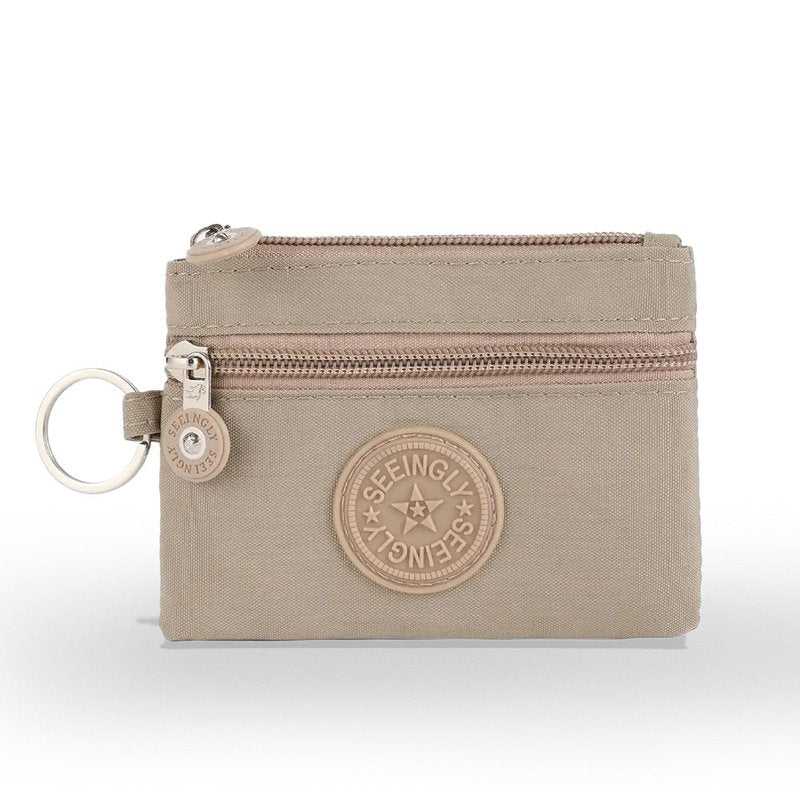 porte monnaie etanche beige