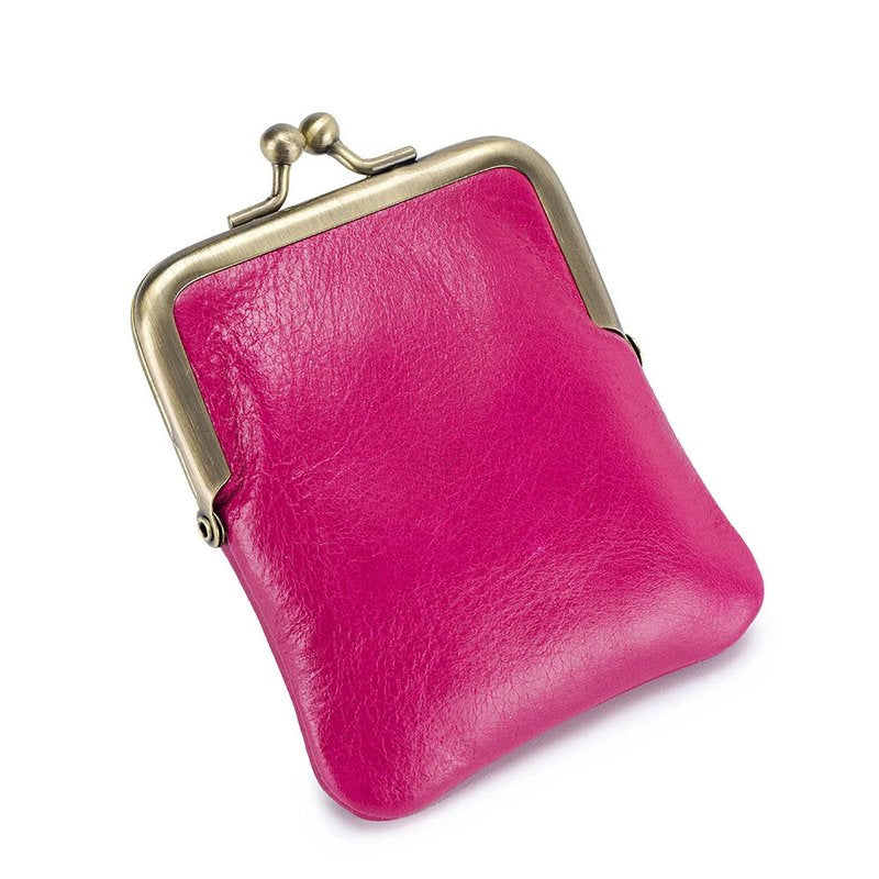 porte monnaie femme souple rouge