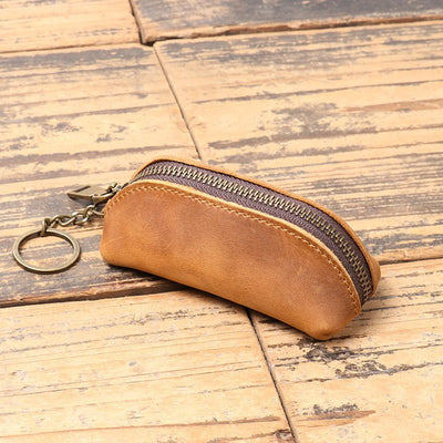 porte monnaie homme petite taille marron