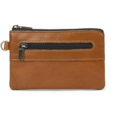 porte monnaie multifonction cuir homme marron clair