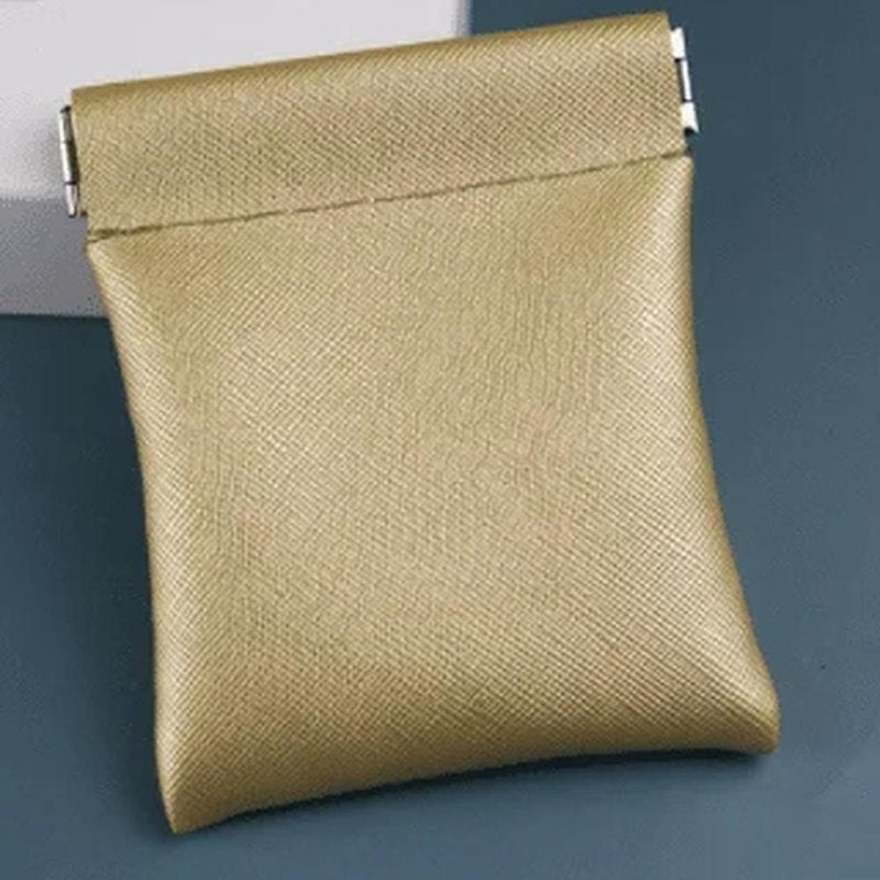 porte monnaie pochette femme or