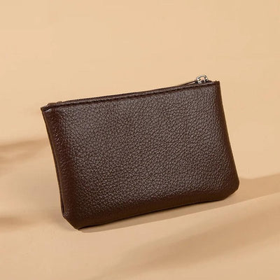 porte monnaie pochette marron fonce