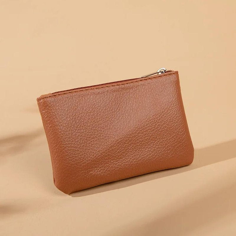 porte monnaie pochette marron