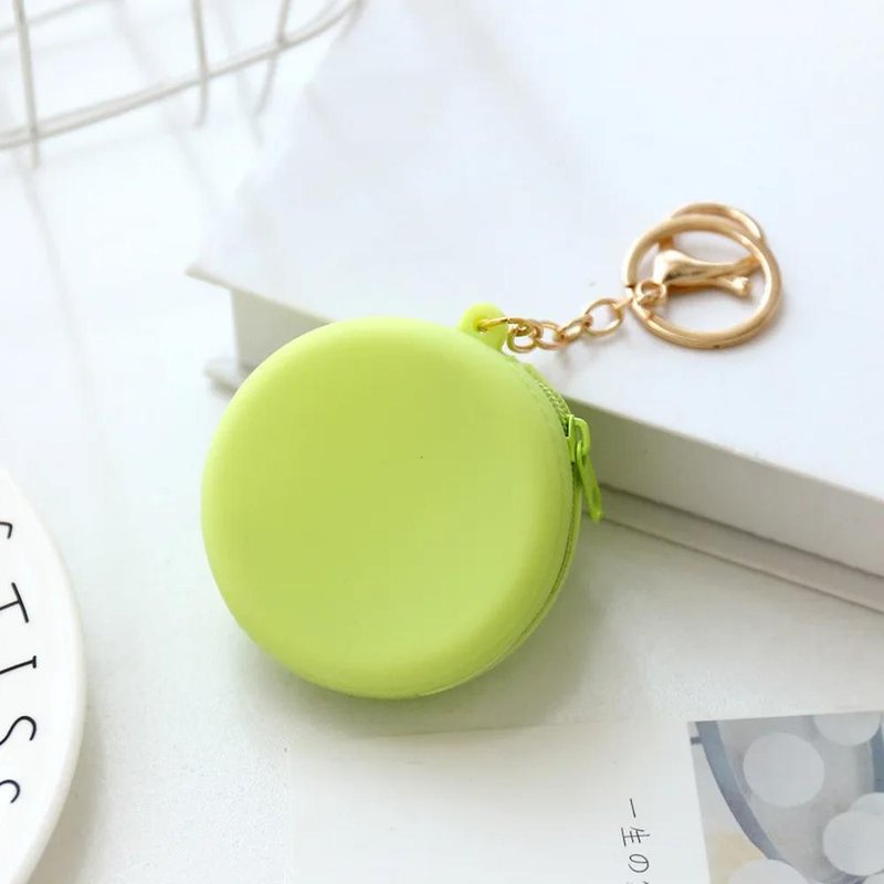 porte monnaie rond femme vert