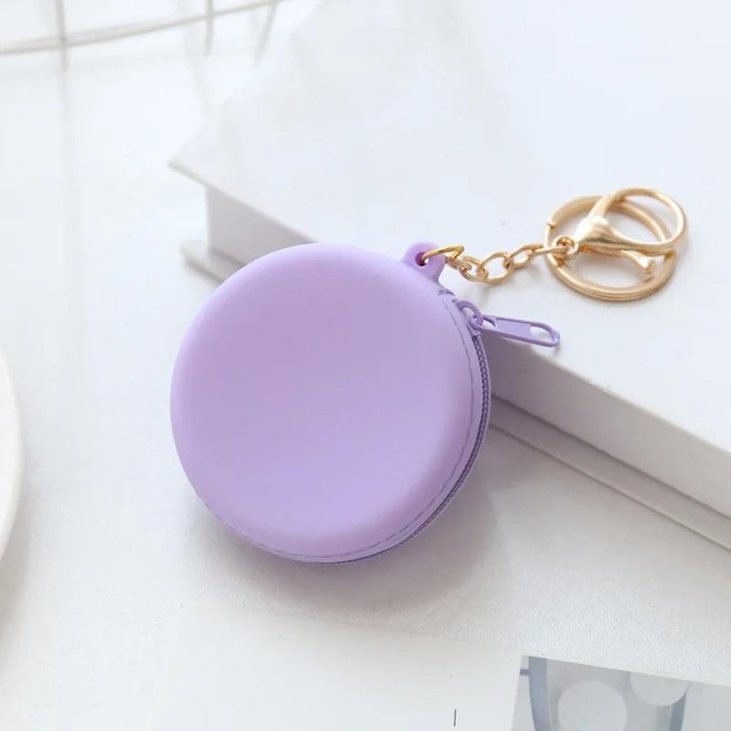 porte monnaie rond femme violet