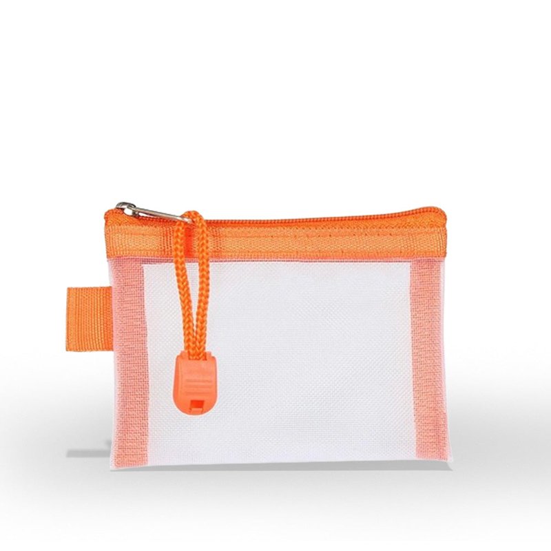 porte monnaie transparent orange