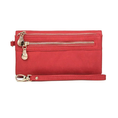 portefeuille bandouliere femme rouge