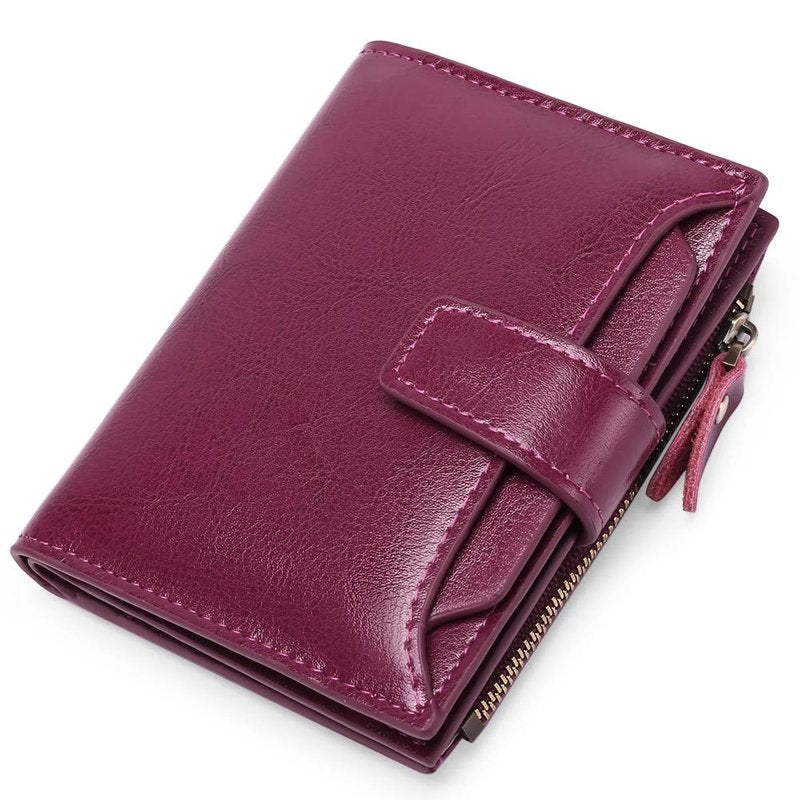 portefeuille colore femme mauve