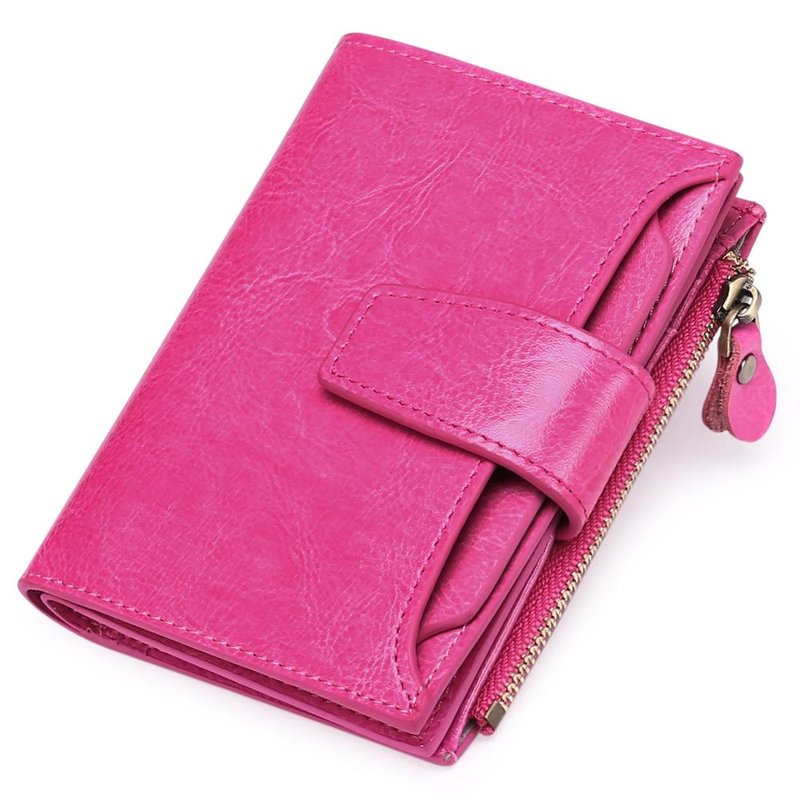 portefeuille colore femme rose bonbon