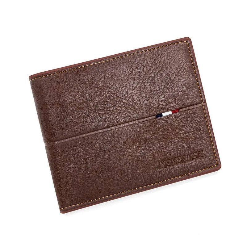 portefeuille homme 3 volets marron